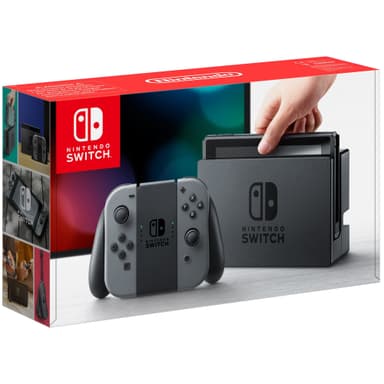 Nintendo Switch spillekonsol + grå Joy-Con