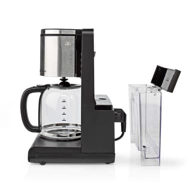 Nedis Kaffemaskine | Filterkaffe | 1.5 l | 12 Kopper | Hold-varm funktion | Tænd timer | LCD display | Urfunktion | Aluminium / Sort