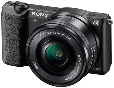 Sony Alpha A5100 systemkamera + 16-50 mm objektiv -sort