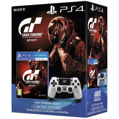PS4 DualShock 4 controller + Gran Turismo Sport