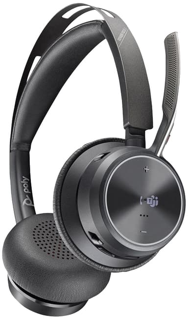 HP Poly Voyager Focus 2-M MS Teams høretelefoner USB-C med opladningsstation