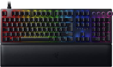 Razer Huntsman V2, optisk gaming-tastatur, RGB LED-lys, nordisk, sort, kablet