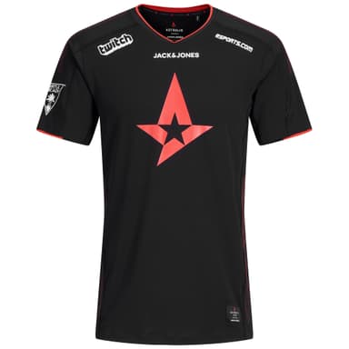 Astralis officiel spillertrøje 2019 sort/rød (til børn på 10 år)