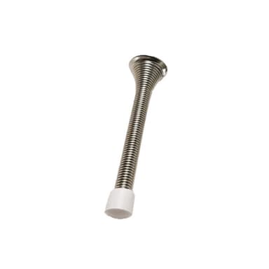 Fjederdørstopper vægbeskytter med gummikofangerspidser 12-pak Sølv 3 1/4 inch / 8 cm
