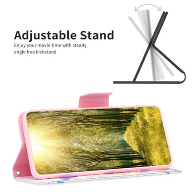 Til Samsung Galaxy S24 tegnebogstativetui mønstertelefoncover