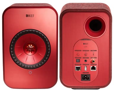 KEF LS-X stereohøjttalere (rød)