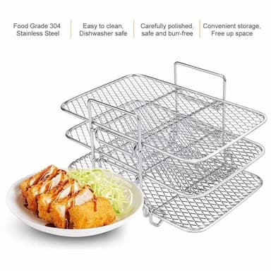 Luftfriturestativ til Ninja Air Fryer Flerlags dobbeltkurv