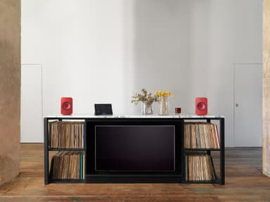 KEF LS-X stereohøjttalere (rød)