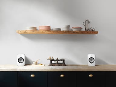 KEF LS-X stereohøjttalere (hvid)