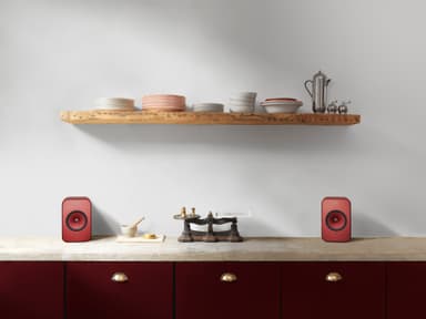 KEF LS-X stereohøjttalere (rød)