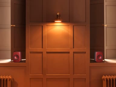 KEF LS-X stereohøjttalere (rød)