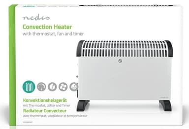 Konvektionsradiator | Termostat | Blæserfunktion | Timerfunktion | 3 indstilling