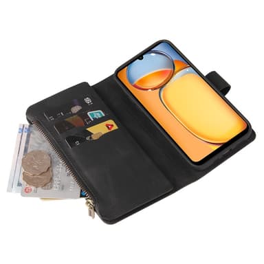 SKALO Xiaomi Redmi 13C 4G Big Wallet 17-RUM Pungetui - Sort