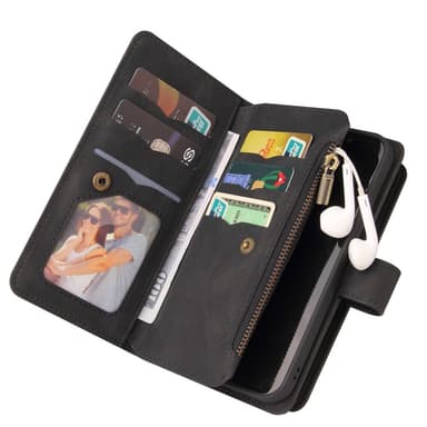 SKALO Xiaomi Redmi 13C 4G Big Wallet 17-RUM Pungetui - Sort