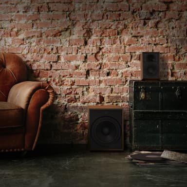 Klipsch ProMedia Heritage 2.1 højttalersystem (valnød)