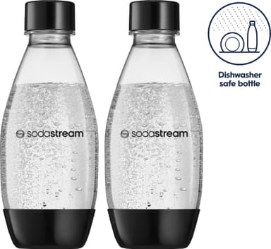 Billede af SodaStream DWS Fuse kulsyreflaske 1748223770 (2-pk, sort)