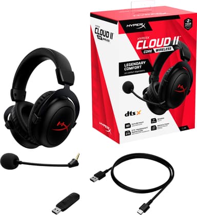 HyperX Cloud II Core gaming høretelefoner (sort)