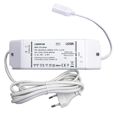 Logik 60 W 12V adapter