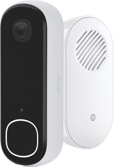 Arlo 2K videodørklokke med Arlo Chime 2 (1-pak)