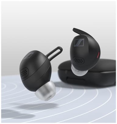 Sennheiser Momentum Sport true wireless in-ear høretelefoner (sort)