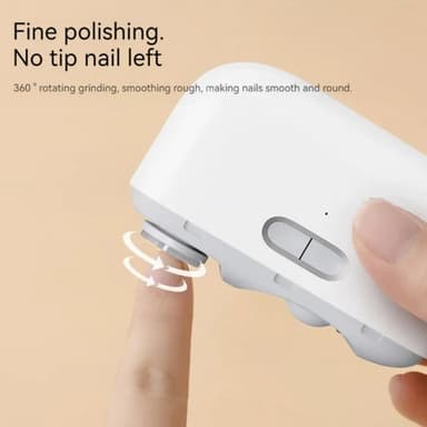 XIAOMI Elektrisk negleklipper 2-hastigheds poleringstrimmer