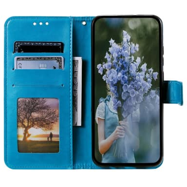SKALO Samsung A15 4G Mandala Flip Cover - Blå