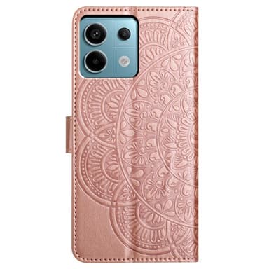 SKALO Xiaomi Redmi Note 13 Pro 5G Mandala Flip Cover - Rosa guld