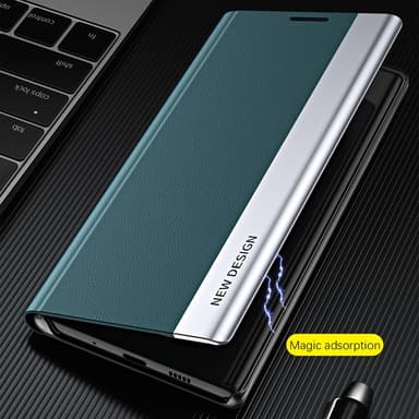SKALO Xiaomi Redmi Note 13 Pro 5G Ultraslim PU læderetui - Sort