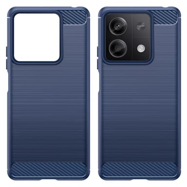 SKALO Xiaomi Redmi Note 13 5G Armor Carbon Stødsikker TPU-cover - Blå