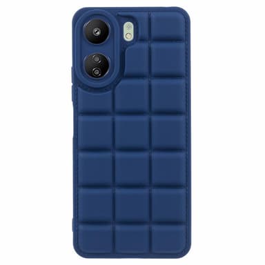 SKALO Xiaomi Redmi 13C 4G Puffer Bumper TPU-Cover - Mørkeblå