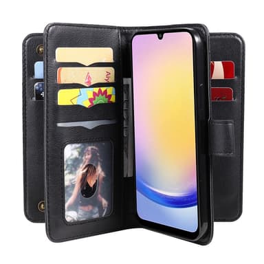 SKALO Samsung A25 5G 10-RUM Flip Cover - Sort