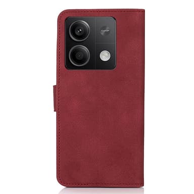 SKALO Xiaomi Redmi Note 13 5G KHAZNEH Pungetui i PU-læder - Rød