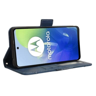 SKALO Motorola Moto G04 6-RUM Pungetaske - Blå