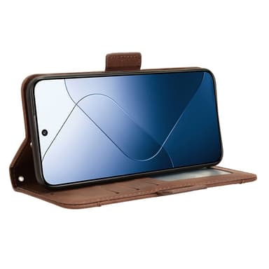 SKALO Xiaomi 14 5G 6-RUM Pungetaske - Brun