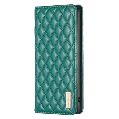 SKALO Samsung A15 4G BINFEN COLOR Big Wallet Quilted Flip Cover - Grøn