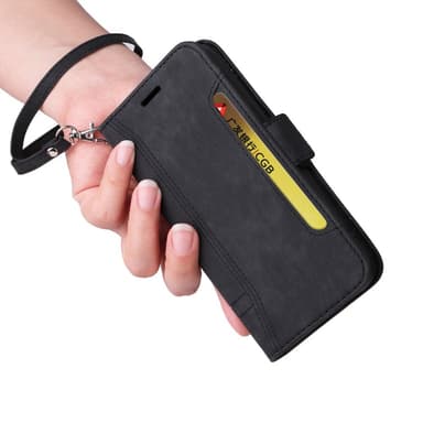 SKALO Xiaomi Redmi Note 13 5G BETOPNICE 001 Pungetui i PU-læder - Sort