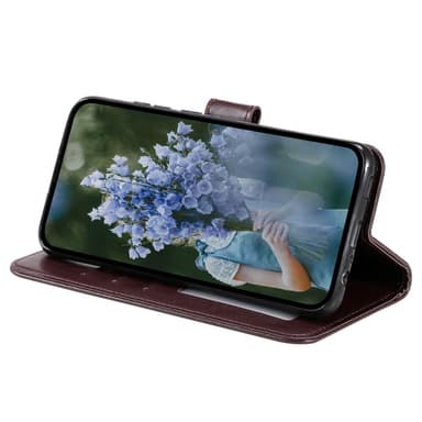 SKALO Samsung A25 5G Mandala Flip Cover - Brun