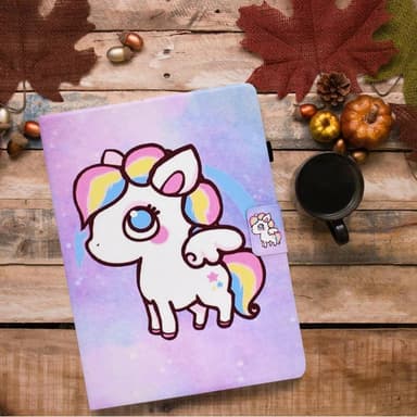 Til iPad 10.9 (2022) Tabletetui Cover Foldbart stativ - Farverig pony