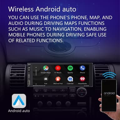 6,9"" IPS-skærm Trådløs Car Play Car Stereo Bluetooth MP5-afspiller