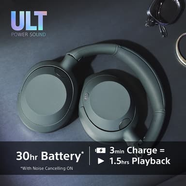 Sony ULT Wear trådløse around-ear høretelefoner (sort)