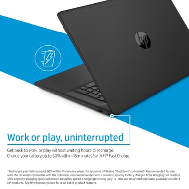 HP Laptop 17 i3 -N305/8/512/HD+ 17,3" bærbar computer
