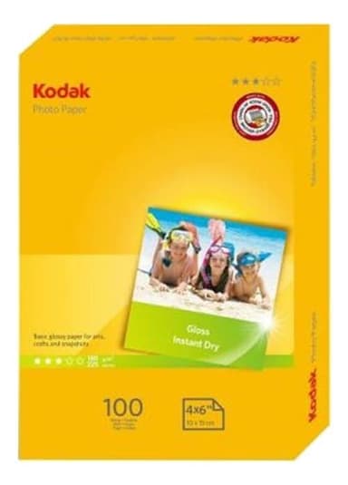 Kodak 180 GSM fotopapir, A6, 100-pak