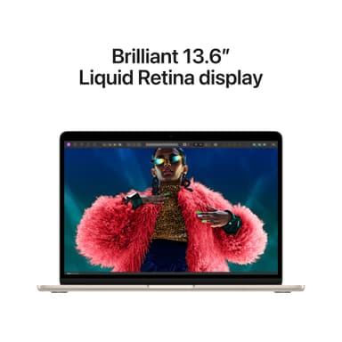 MacBook Air 13 M3 10C GPU/16/1TB (stjerneskær)
