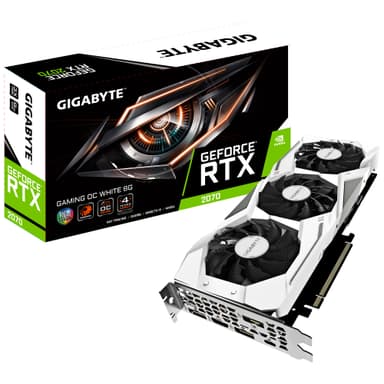 Gigabyte GeForce RTX 2070 Gaming OC grafikkort 8G (hvid)