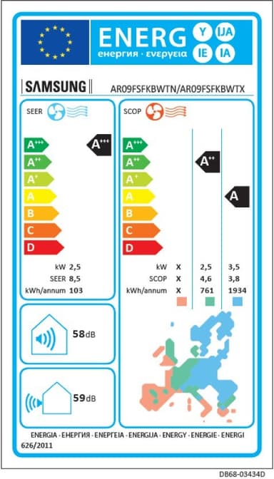Samsung Smart 9 varmepumpe SMART9 Tilskudsberettiget