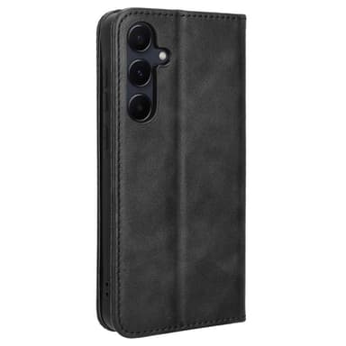 Wallet Stand Flip-telefonetui til Samsung Galaxy A35 5G - Sort