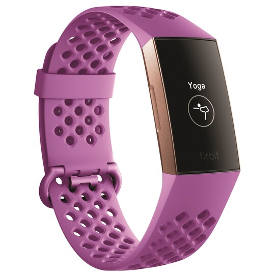 Fitbit Charge 3 aktivitetsur (Berry/rosegold)