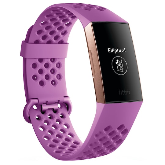 Fitbit Charge 3 aktivitetsur (Berry/rosegold)