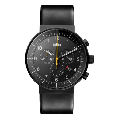 Braun prestige chronograph ur med læderrem