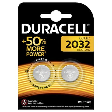 Duracell batterier CR2032 - 2 stk